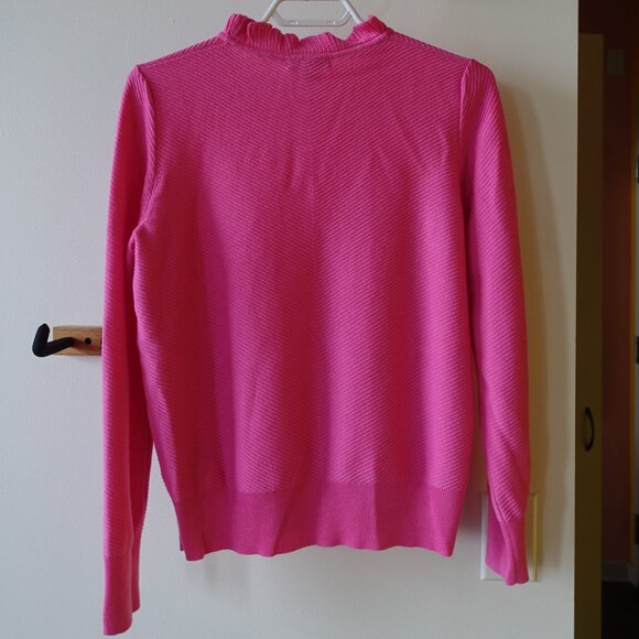 J. Crew Ruffle-neck pullover sweater H7191 S SM Small - Picture 9 of 11